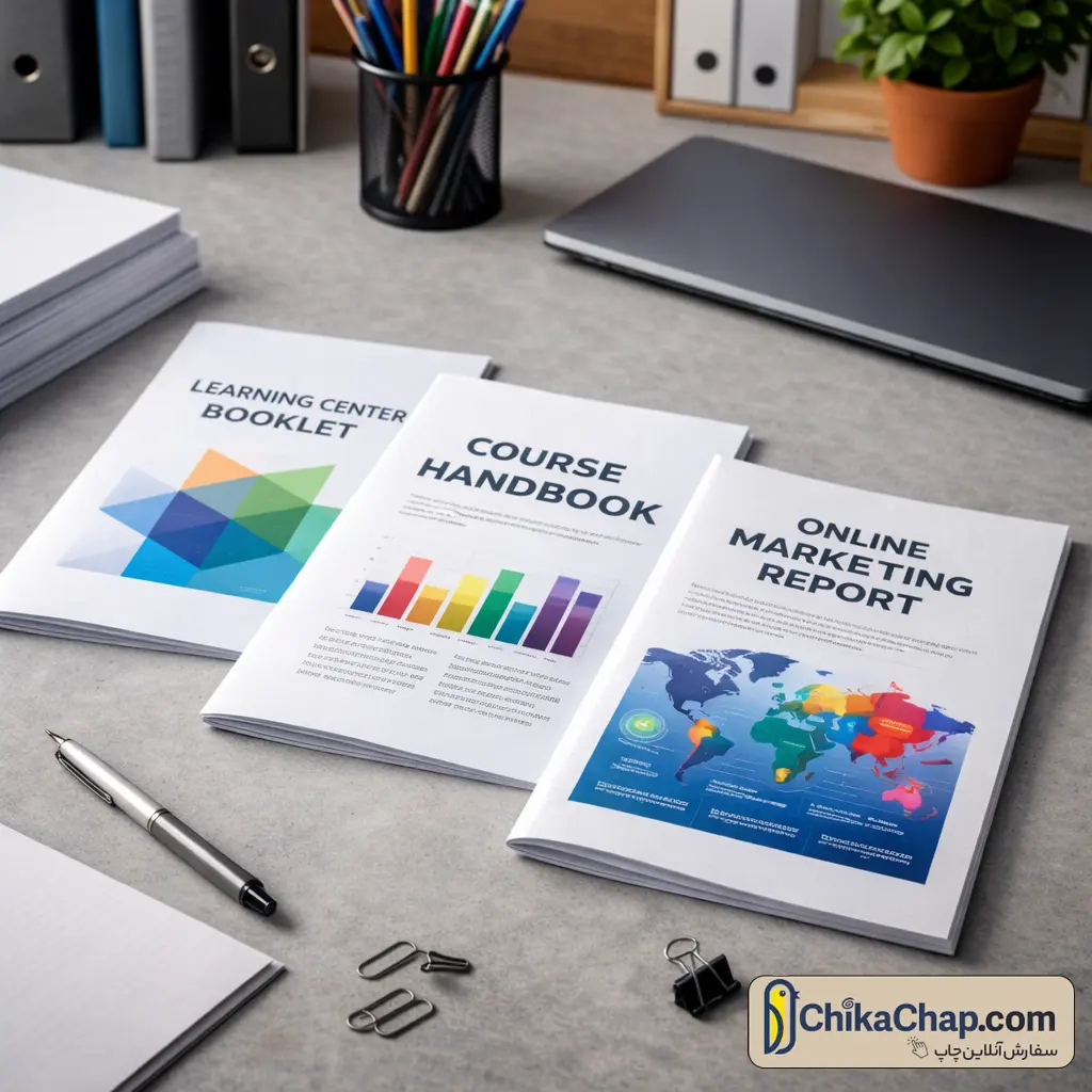 چاپ دیجیتال جزوه - چاپ جزوه کیفیت بالا و قیمت مناسب